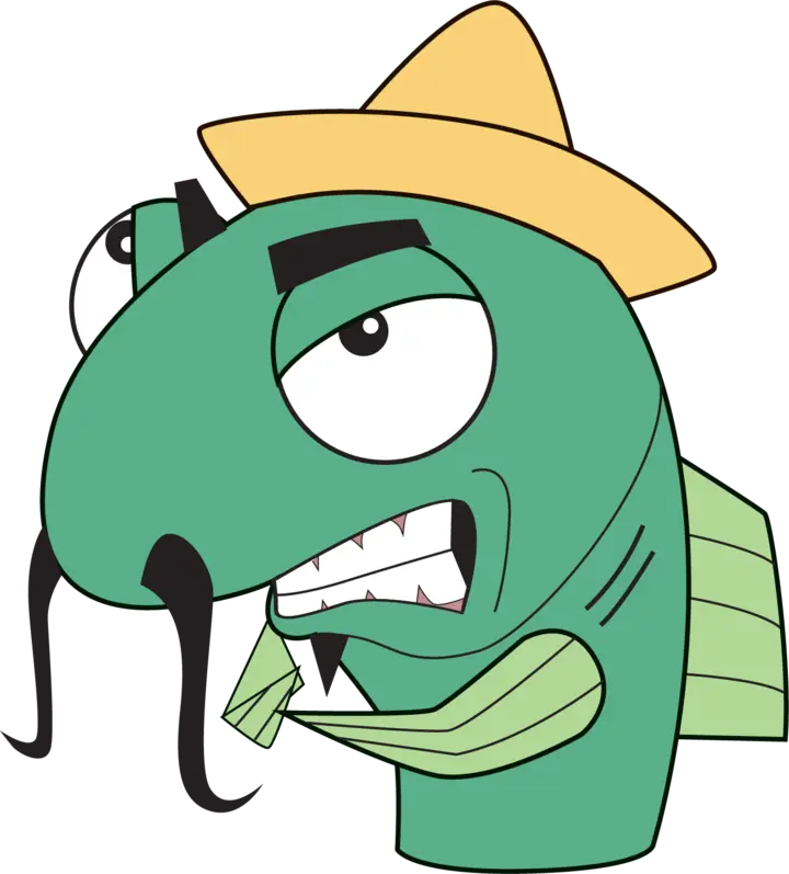 The rude unnamed fish wearing a yellow hat